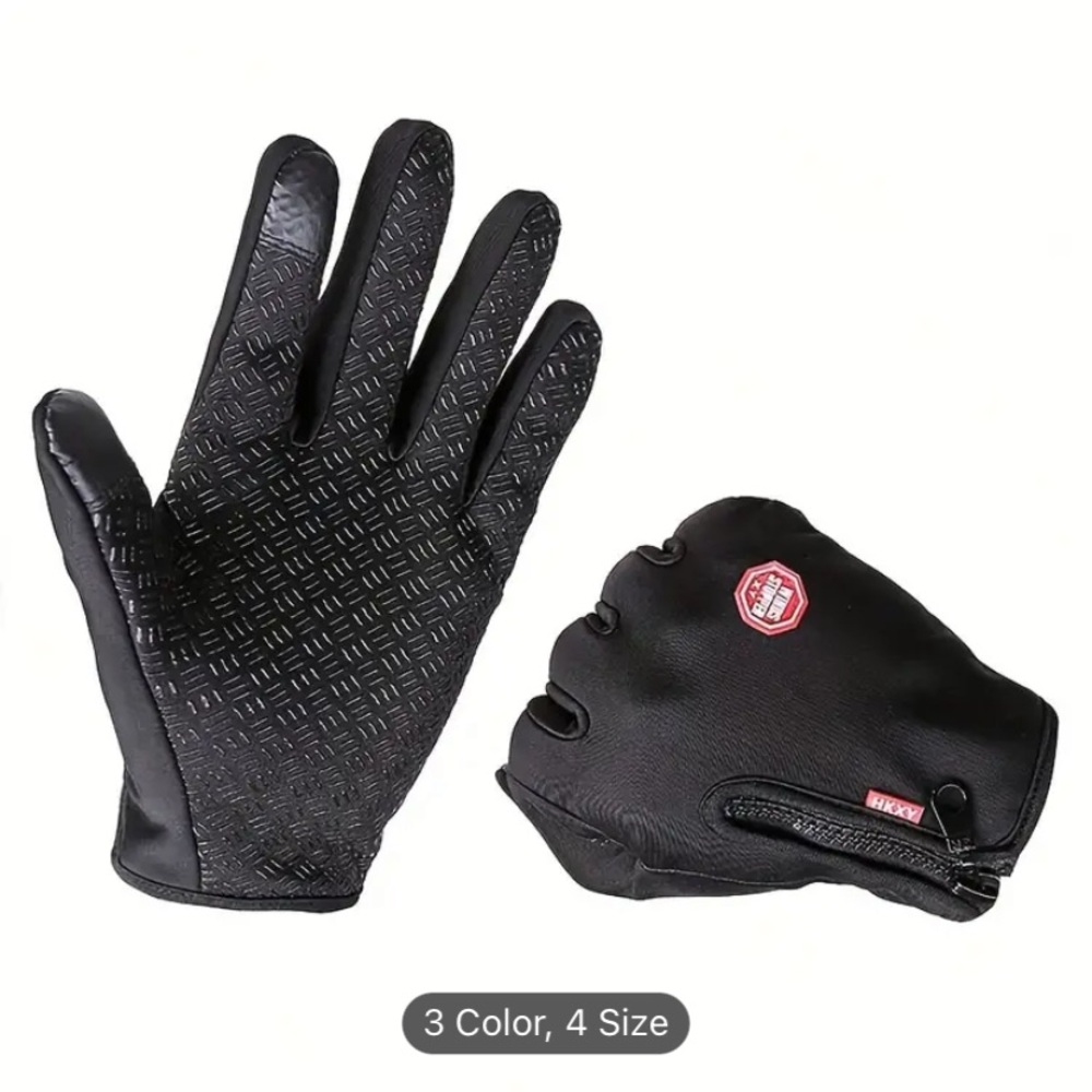 Black Cycling Gloves